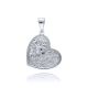 MOISS přívěsek z bílého zlata SRDCE