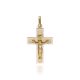 MOISS přívěsek ze žlutého zlata BICOLOR WHITE KŘÍŽ