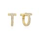 MOISS stříbrné náušnice GOLD