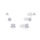 MOISS stříbrné náušnice ČTYŘLÍSTEK
