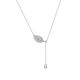 MOISS stříbrný náhrdelník LIST
