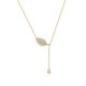 MOISS stříbrný náhrdelník LIST
