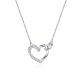 MOISS stříbrný náhrdelník SRDCE