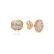 MOISS náušnice ze žlutého zlata ČTYŘLÍSTEK
