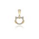 MOISS přívěsek ze žlutého zlata KOČKA
