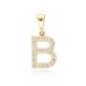 MOISS přívěsek ze žlutého zlata PÍSMENO B