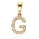 MOISS přívěsek ze žlutého zlata PÍSMENO G