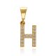 MOISS přívěsek ze žlutého zlata PÍSMENO H