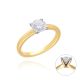 MOISS LG diamantový prsten ze žlutého zlata