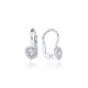 MOISS náušnice z bílého zlata SRDCE