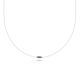 MOISS náhrdelník z bílého zlata ONYX