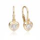 MOISS náušnice ze žlutého zlata SRDCE