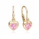 MOISS náušnice ze žlutého zlata SRDCE