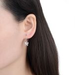 MOISS stříbrné náušnice MOTÝL