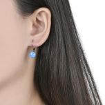 MOISS stříbrné náušnice OPÁL