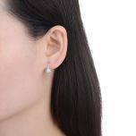 MOISS stříbrné náušnice KVĚTINA