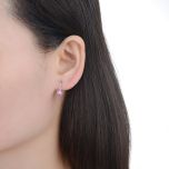 MOISS stříbrné náušnice KVĚTINA