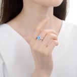 MOISS stříbrný prsten OPÁL