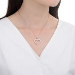 MOISS stříbrný přívěsek SRDCE BICOLOR