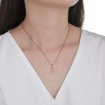 MOISS stříbrný přívěsek SRDCE ROSE