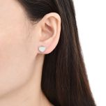 MOISS stříbrné náušnice SRDCE