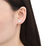 MOISS stříbrné náušnice KŘÍDLA