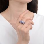 MOISS stříbrný prsten SMALT