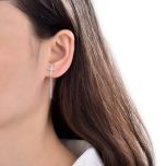 MOISS stříbrné náušnice KŘÍŽĚK