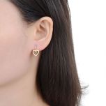 MOISS stříbrné náušnice SRDCE