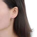 MOISS stříbrné náušnice SRDCE