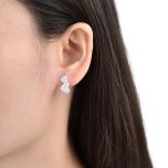 MOISS stříbrné náušnice SRDCE