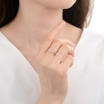 MOISS stříbrný prsten SRDCE