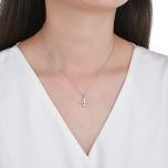 MOISS stříbrný náhrdelník LETADLO