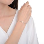 MOISS stříbrný náramek SRDCE