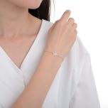 MOISS stříbrný náramek VLOČKA