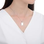 MOISS stříbrný přívěsek LIST