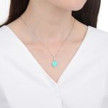 MOISS stříbrný přívěsek SRDCE OPÁL