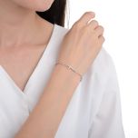 MOISS stříbrný náramek KŘÍŽ