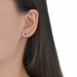 MOISS stříbrné náušnice KRUH