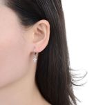 MOISS stříbrné náušnice KŘÍŽEK