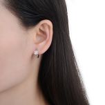 MOISS stříbrné náušnice ČTYŘLÍSTEK