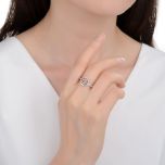 MOISS stříbrný prsten KVĚTINA