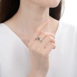 MOISS stříbrný prsten OPÁL