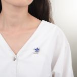 MOISS stříbrná brož KVĚTINA