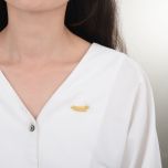 MOISS stříbrná brož GOLD