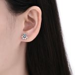 MOISS stříbrné náušnice OPÁL