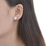 MOISS stříbrné náušnice SRDCE