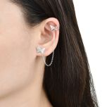 MOISS stříbrné náušnice MOTÝL