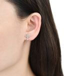 MOISS stříbrné náušnice KŘÍŽEK