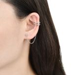 MOISS stříbrné náušnice KŘÍŽEK